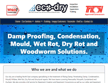Tablet Screenshot of dryspacemaintain.com